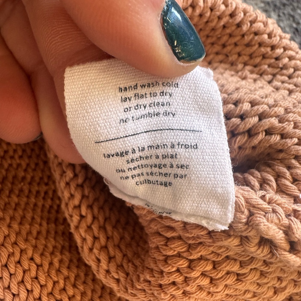 OAK + FORT Women's Crewneck Sweater in Warm Brown - Picture 8 of 10